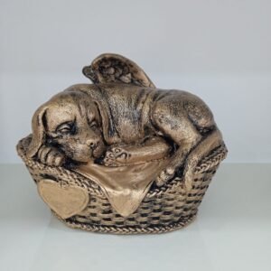 Urna Dog Sleeping Dourado